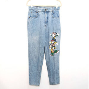 Vintage Disney Juniors Size 13 Mickey Minnie Goofy High Waist Jeans Jerry Leigh